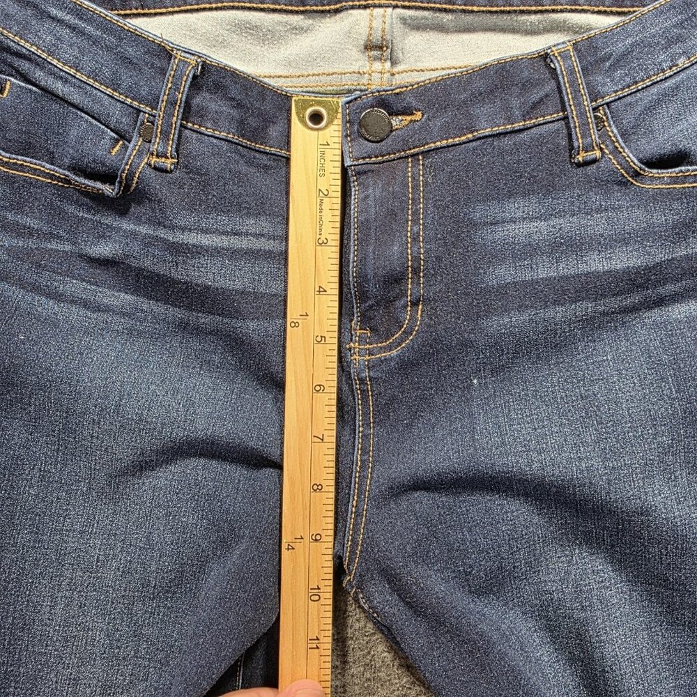 Liverpool Sadie Straight Jeans Womens 14 Petite Blue Mid Rise Stretch Denim - Picture 8 of 9